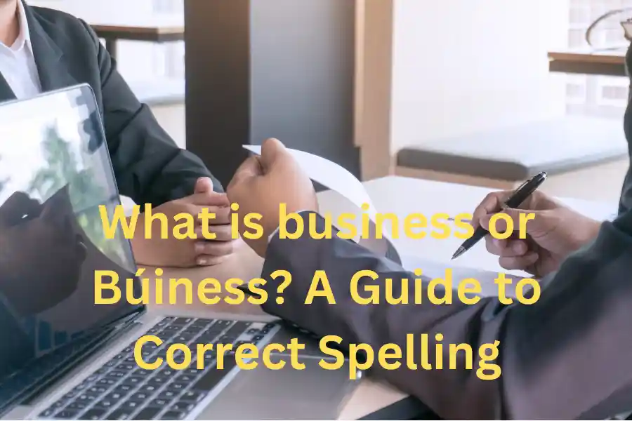 What is business or Búiness? A Guide to Correct Spelling